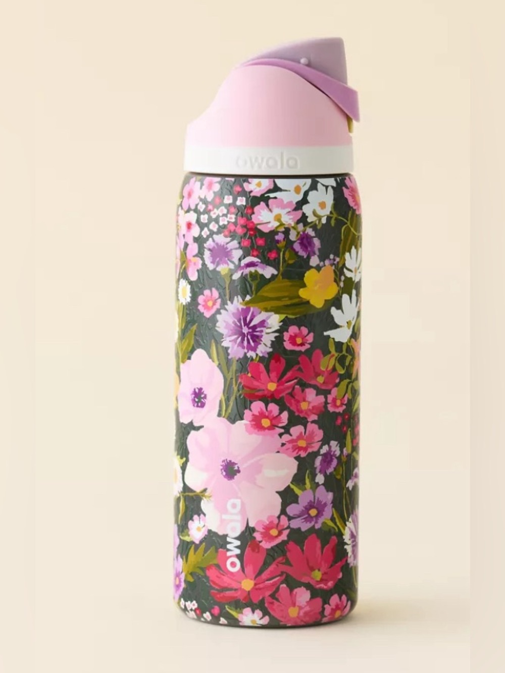 Painted Meadow Pink Tumbler Bottle 32oz Urban Outfitters Exclusive Flower